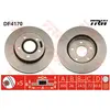 TRW Disques de frein pour JEEP: Grand Cherokee, Cherokee (Ref: DF4170)