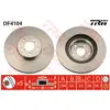 Jeu de 2 disques de frein TRW DF4104 - Réf. 1005120