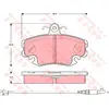 Kit de plaquettes de frein, frein à disque COTEC GDB1465 TRW GDB1465