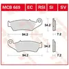 TRW Plaquettes de frein, et mâchoires moto, MCB669SI Sinter offroad