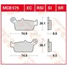 TRW Plaquettes de frein, et mâchoires moto, MCB575SI Sinter offroad