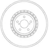 TRW Disques de frein pour SUBARU: Forester, Legacy (Ref: DF6923S)