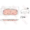 Kit de plaquettes de frein, frein à disque GDB2190 TRW GDB2190