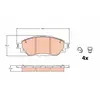 Kit de plaquettes de frein, frein à disque GDB2196 TRW GDB2196