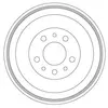 Tambour de frein, Essieu arrière TRW, par ex. pour Opel, Fiat, Vauxhall