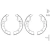 Jeu de mâchoires de frein GS8867 TRW GS8867