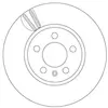 Disque de frein TRW DF6964 avant, ventilé, 1 pièce