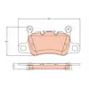 Kit de plaquettes de frein, frein à disque GDB2104 TRW GDB2104