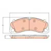 Kit de plaquettes de frein, frein à disque GDB2089 TRW GDB2089
