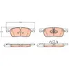 Kit de plaquettes de frein, frein à disque GDB2119 TRW GDB2119