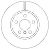 Disque de frein, ventil, Essieu avant TRW, par ex. pour Mini, BMW