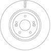Disque de frein, ventilé de l'intérieur, Essieu avant TRW, par ex. pour Hyundai, KIA