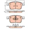 Kit de plaquettes de frein, frein à disque GDB2145 TRW GDB2145