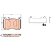 Kit de plaquettes de frein, frein à disque GDB2144 TRW GDB2144