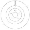 Jeu de 2 disques de frein TRW DF6871 - Réf. 600DF6871