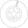 Disque de frein TRW DF6939S avant, ventilé, 1 pièce