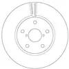 Disque de frein TRW DF6727S avant, ventilé, 1 pièce
