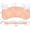 Kit de plaquettes de frein, frein à disque GDB1911 TRW GDB1911