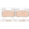 Kit de plaquettes de frein, frein à disque COTEC GDB1948 TRW GDB1948