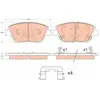 Kit de plaquettes de frein, frein à disque GDB3540 TRW GDB3540