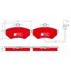 TRW GDB1366DTE Plaquettes de frein DTEC