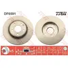 Jeu de 2 disques de frein TRW DF6591 - Réf. 1255201