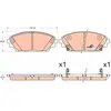 Trw Jeu De Plaquettes De Frein Mazda Gdb3592 B4y03328zb,Bhy13328za