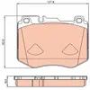 Kit de plaquettes de frein, frein à disque GDB2081 TRW GDB2081