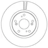 TRW Disques de frein pour HONDA: Civic (Ref: DF6689)