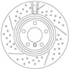 Disque de frein TRW DF6606S (Vendu à l'unité) - Réf. 600DF6606S