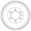 TRW Tambour de frein pour ISUZU: Rodeo, D-Max (Ref: DB4451)