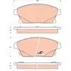 Kit de plaquettes de frein, frein à disque COTEC GDB1847 TRW GDB1847