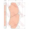 Kit de plaquettes de frein, frein à disque GDB1863 TRW GDB1863
