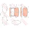 Kit de plaquettes de frein, frein à disque GDB3512 TRW GDB3512