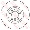 Jeu de 2 disques de frein TRW DF6121 - Réf. 1159638