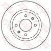 TRW Disques de frein pour KIA: Picanto & HYUNDAI: i10 (Ref: DF6116)