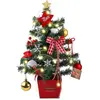Sapin de Noël Artificiel avec Lumineux LED 50cm Mini Sapin de Noël Arb...