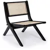 Mobilier design - Chaise pliante Masdam bois massif et cannage en roti...