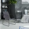 3S. x Home Fauteuil Gris et Piètement Or PANEL
