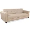 MENZZO 3S. x Home Canapé convertible 3 places Clayton Tissu Beige