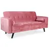 MENZZO 3S. x Home Canapé convertible clic-clac scandinave Slow Velours Rose