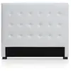 Menzzo HB140 Contemporain Luxor Tête de Lit Bois Blanc 8 x 150 x 122 cm