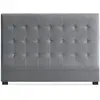 MENZZO Tête de lit Luxor 160cm Velours Argent