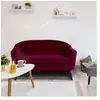 MENZZO Canapé 2 places scandinaves Savoy Velours Bordeaux