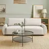 Canapé convertible 3 places Traviata Velours Beige