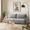 Canapé convertible 3 places Traviata Velours Gris