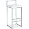 Menzzo Tabouret de Bar Design "Dakota" 80cm Blanc