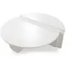MENZZO Set de 2 tables basses design Glowik Blanc mat