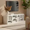 3S. x Home Buffet bas Navalor design arches style troglodyte Blanc
