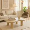 3S. x Home Table basse forme nuage Lagoon Effet Travertin Beige